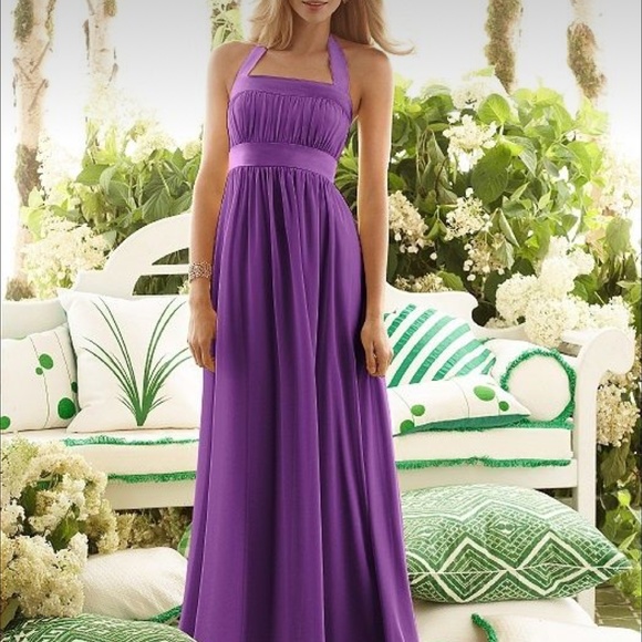 Plum Bridesmaid Dress - Picture 3 of 3